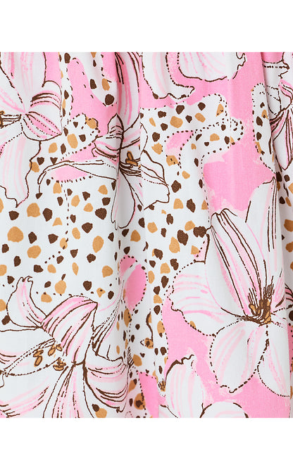 MINI HAYLAN DRESS, CONCH SHELL PINK WILDNESS