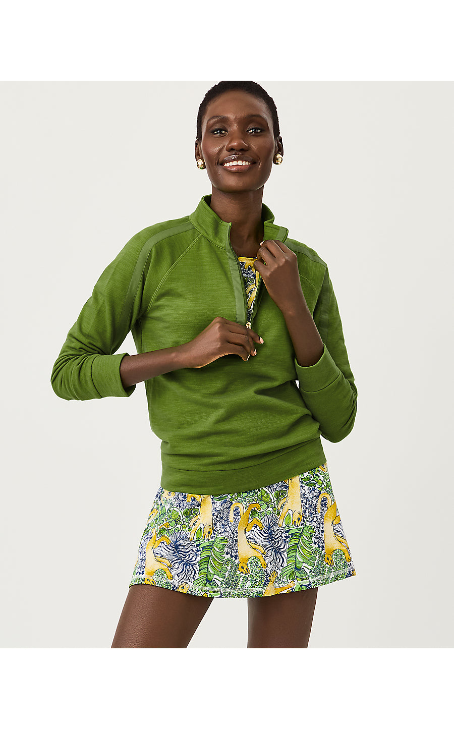 AILA SKORT UPF 50+, MULTI LIL PALM PROWL