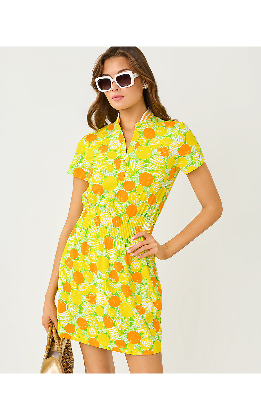 LOVE ACTIVE DRESS UPF 50+, ISLAND PALM ZESTY