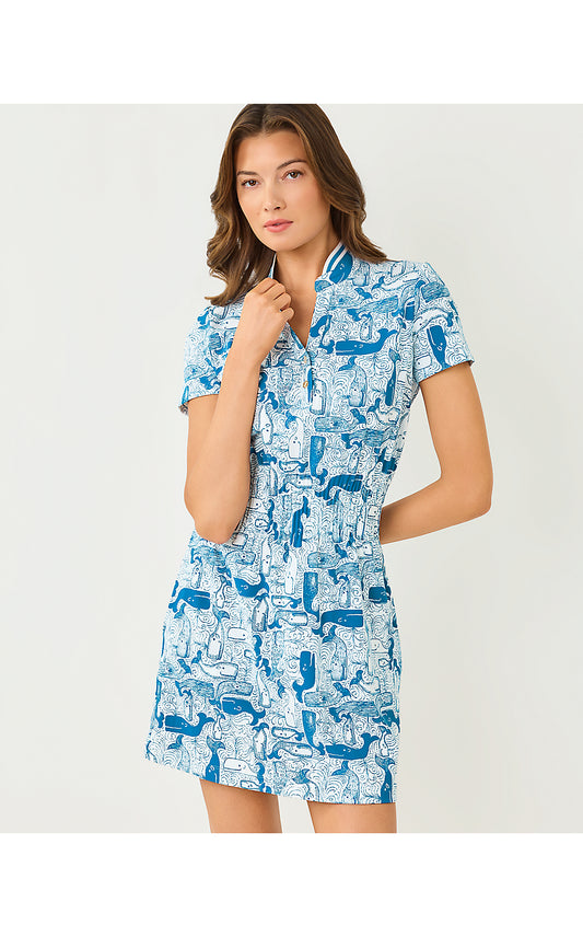 LOVE ACTIVE DRESS UPF 50+, NASSAU BLUE THAR SHE BLOWS