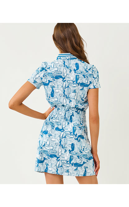 LOVE ACTIVE DRESS UPF 50+, NASSAU BLUE THAR SHE BLOWS