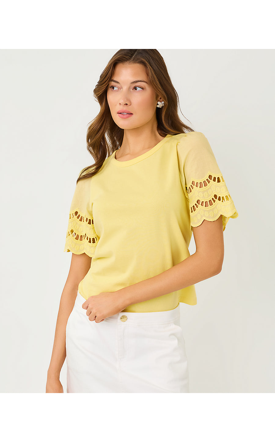 SEBENE KNIT TOP, FINCH YELLOW