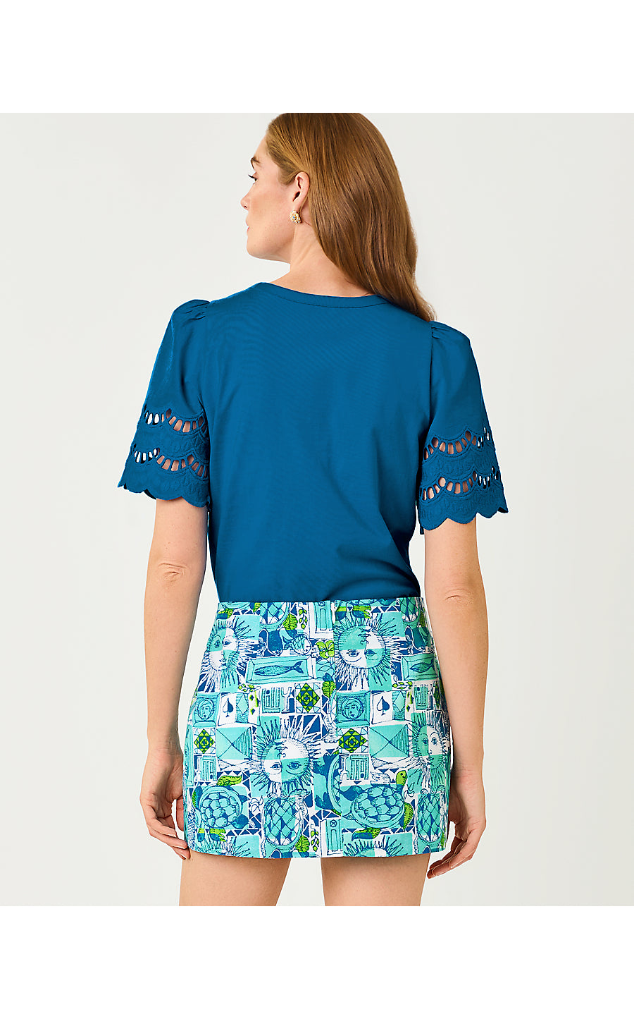 SEBENE KNIT TOP, NASSAU BLUE