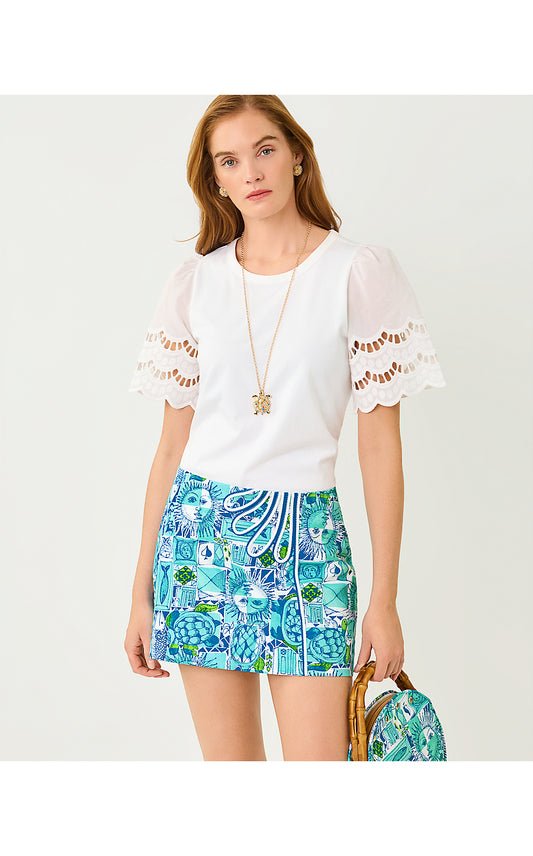SEBENE KNIT TOP, RESORT WHITE