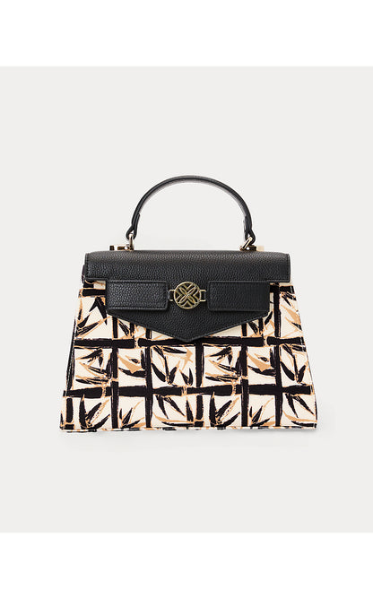 IRVINE TOP HANDLE BAG, COCONUT PEONY PERFECTION BAG ALLOVER