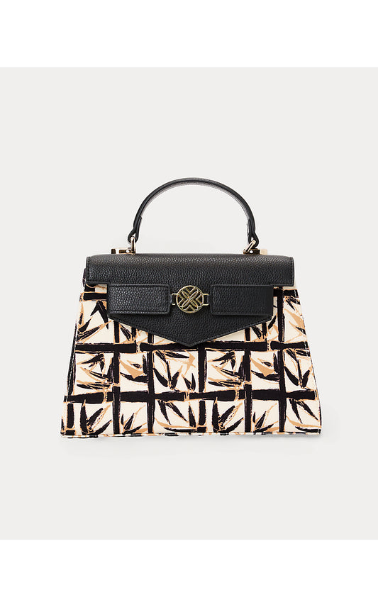 IRVINE TOP HANDLE BAG, COCONUT PEONY PERFECTION BAG ALLOVER