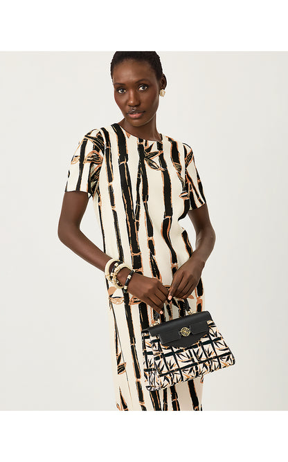 IRVINE TOP HANDLE BAG, COCONUT PEONY PERFECTION BAG ALLOVER