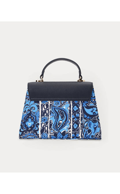 IRVINE TOP HANDLE BAG, LOW TIDE NAVY THE CASBAH ENGINEERED BAG