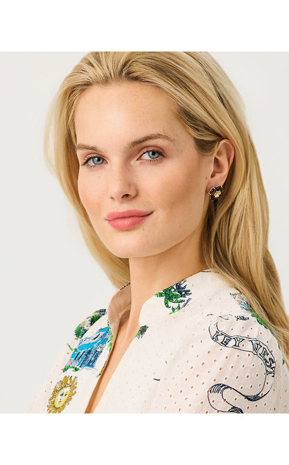 CAMOUFLAGE CATWALK EARRINGS, COCO BEACH