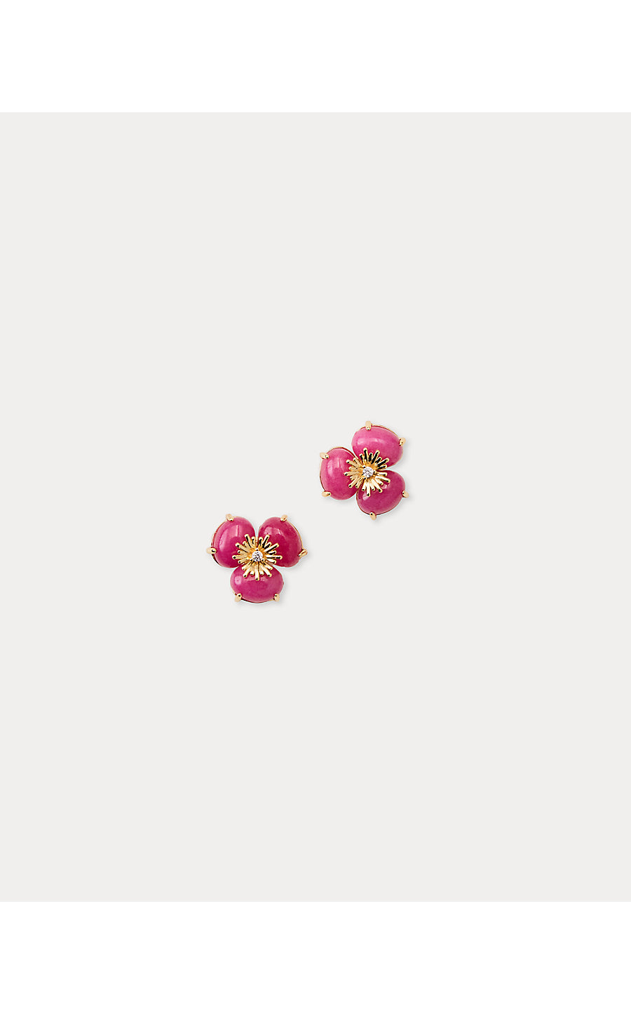 CAMOUFLAGE CATWALK EARRINGS, PINK ASTER
