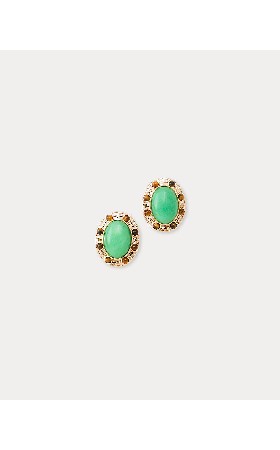 VIA PALM EARRINGS, CHATEAU GREEN