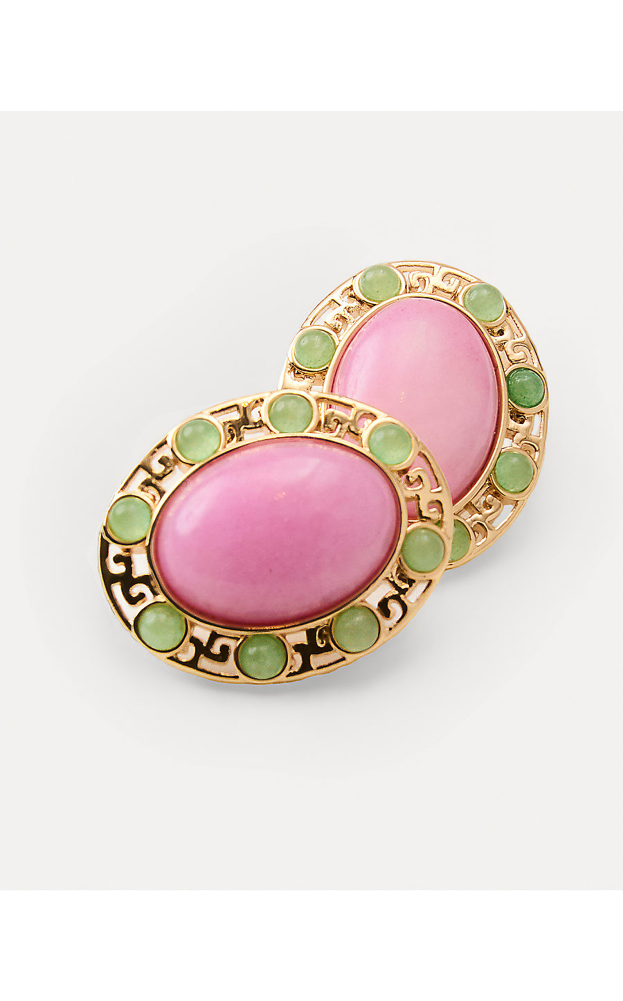 VIA PALM EARRINGS, OLEANDER PINK