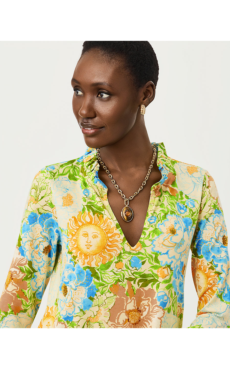 CAMOUFLAGE CATWALK NECKLACE, COCO BEACH