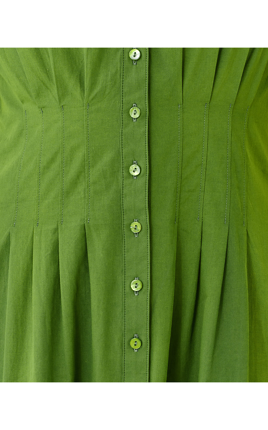 WAYLAND MIDI DRESS, OREGANO SCALLOPED EYELET BORDER POPLIN
