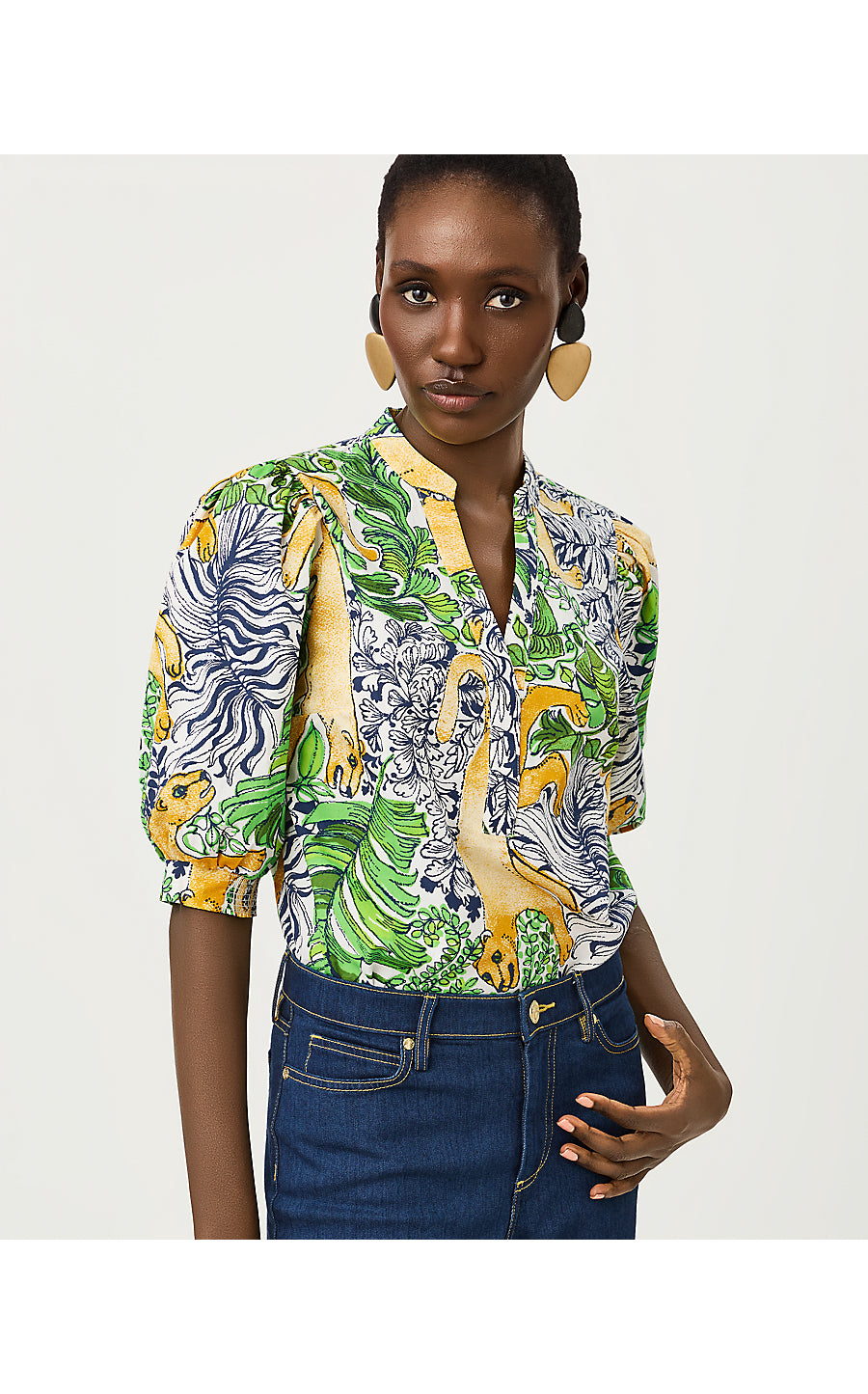 MIALEIGH TOP, MULTI PALM PROWL