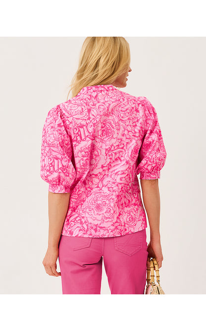 MIALEIGH TOP, PINK ASTER A ROSE BY ANY OTHER NAME