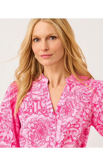 MIALEIGH TOP, PINK ASTER A ROSE BY ANY OTHER NAME