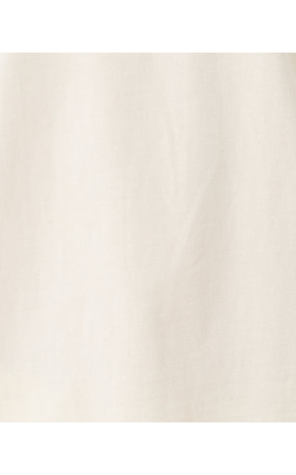 CLAIRMONT 3/4 SLEEVED TRIMMED KNIT TOP, COCONUT