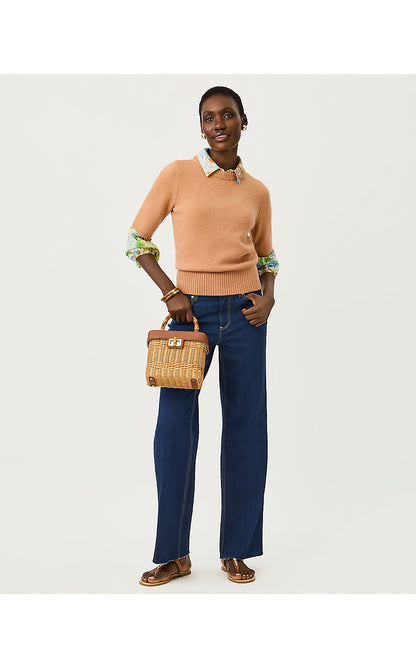 VIVIANN SWEATER, HEATHERED ICED LATTE X SYMPEONY