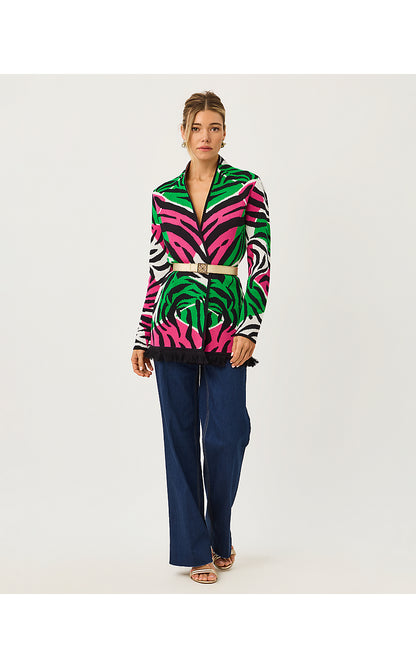 NOBLE JACQUARD CARDIGAN, COCONUT OVERSIZED BIG IRV JACQUARD