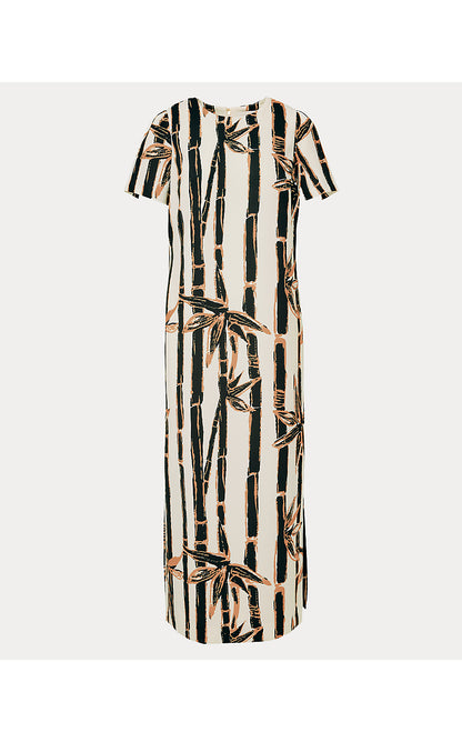 ENIID MAXI DRESS, COCONUT BAMBOO BLISS ENGINEERED WOVEN MAXI