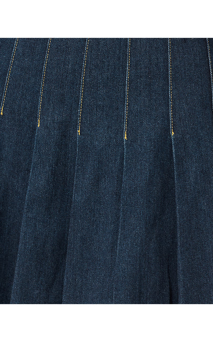 JAYCI DENIM MINI SKIRT, DARK WASH