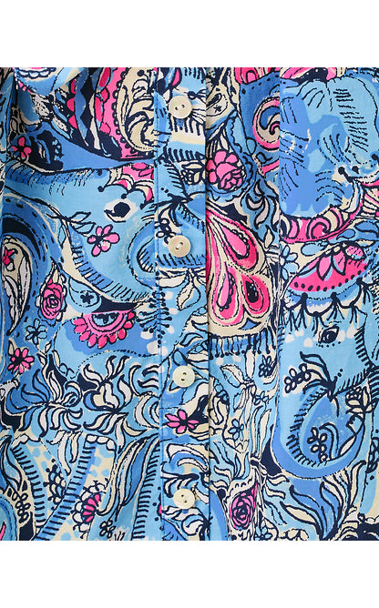DRENA MIDI DRESS, MULTI PAISLEY PARADE ENGINEERED WOVEN SHIRTDRESS