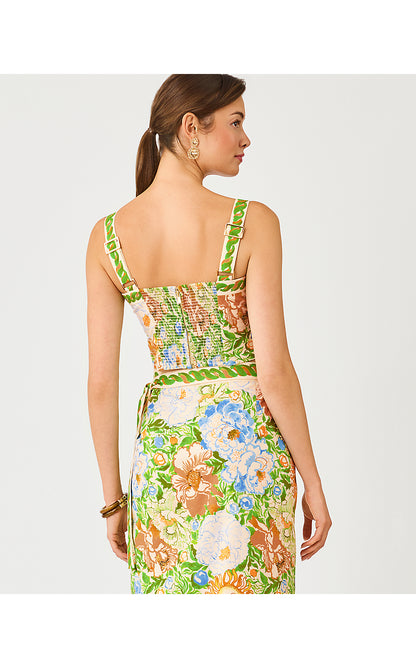HARRIET TOP, RUTABAGA SYMPEONY ENGINEERED WOVEN TOP