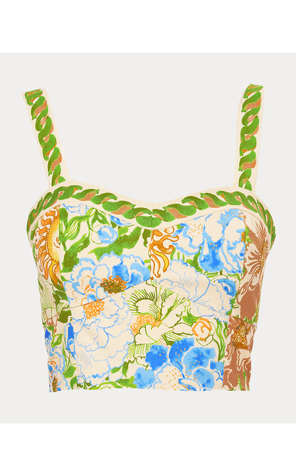 HARRIET TOP, RUTABAGA SYMPEONY ENGINEERED WOVEN TOP