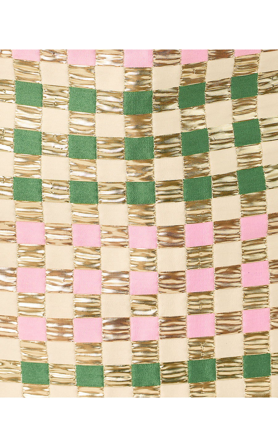 SARISSA MINI SKIRT, OREGANO GOLDEN GINGHAM JACQUARD