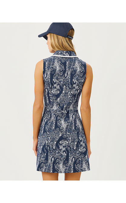 CATARINA DRESS UPF 50+, LOW TIDE NAVY LIL PALM PROWL GOLF