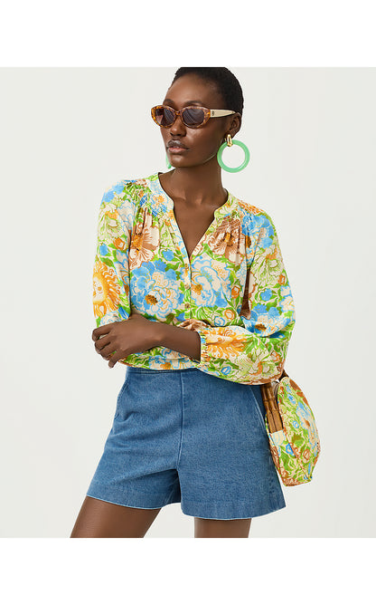 SARISSA STRETCH DENIM SHORT, SYMPEONY WASH