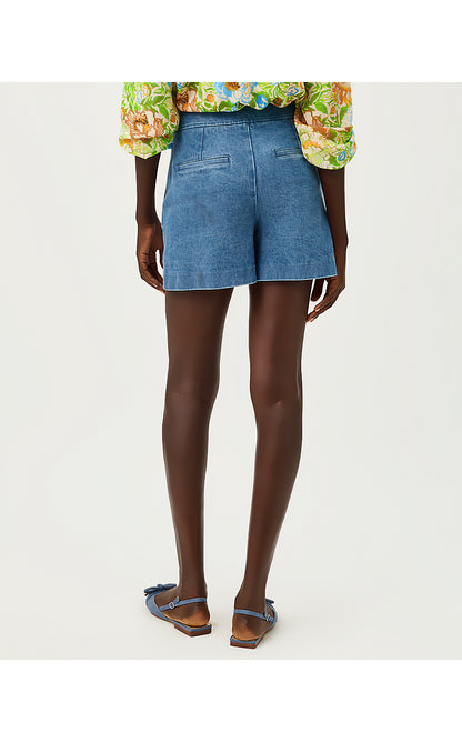 SARISSA STRETCH DENIM SHORT, SYMPEONY WASH