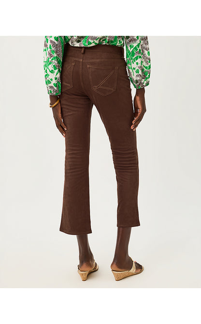 ANNET HIGH RISE CROP FLARE PANT, COCO BEACH