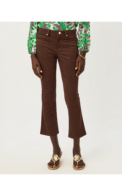 ANNET HIGH RISE CROP FLARE PANT, COCO BEACH