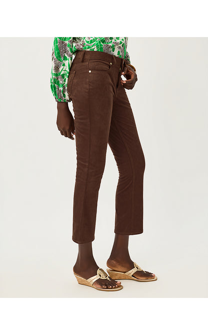 ANNET HIGH RISE CROP FLARE PANT, COCO BEACH
