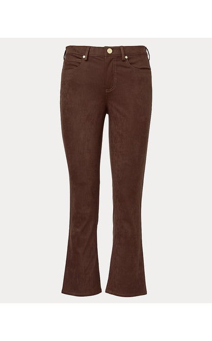 ANNET HIGH RISE CROP FLARE PANT, COCO BEACH