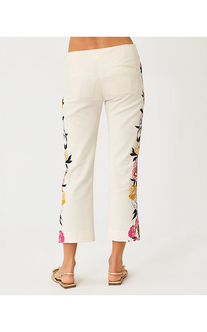 MARTA STRETCH PANT, COCONUT PEONY PERFECTION ENGINEERED PANT