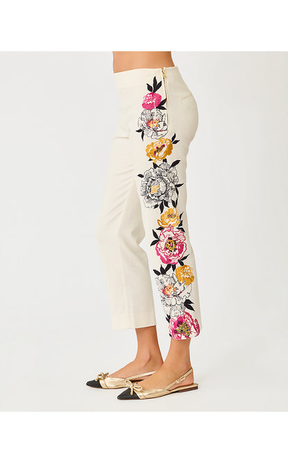 MARTA STRETCH PANT, COCONUT PEONY PERFECTION ENGINEERED PANT