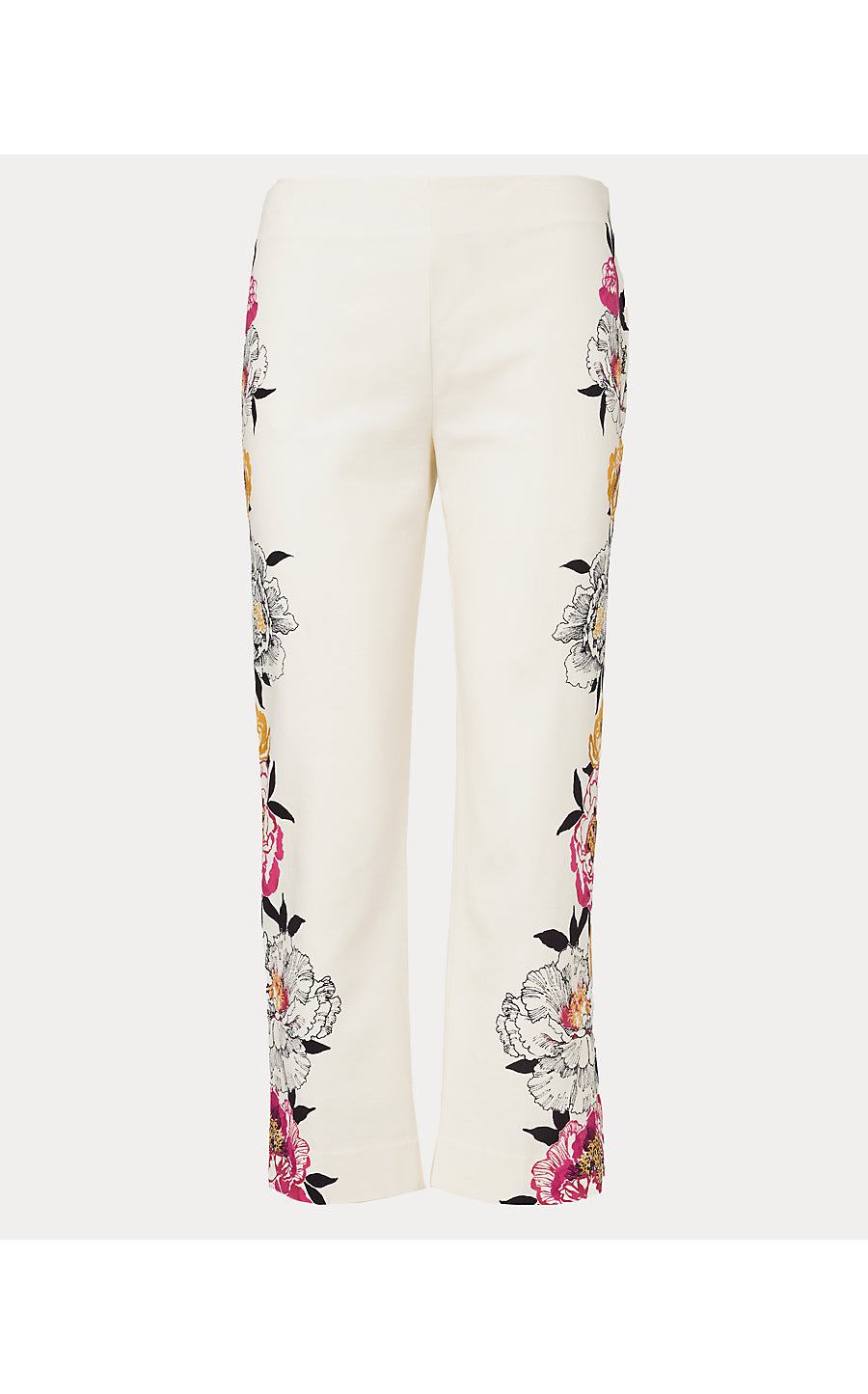 MARTA STRETCH PANT, COCONUT PEONY PERFECTION ENGINEERED PANT