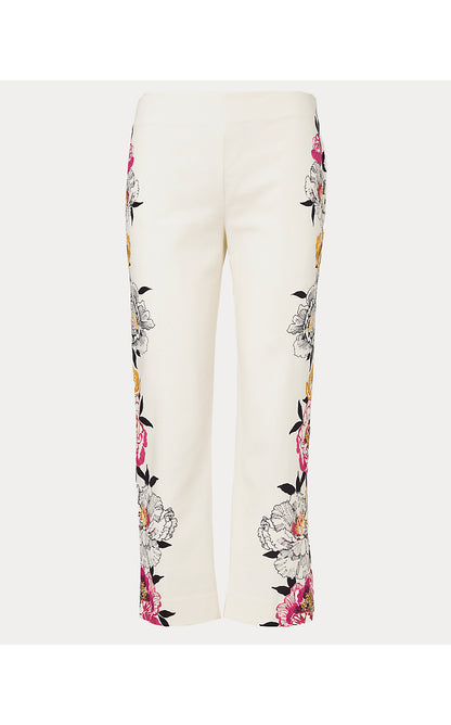 MARTA STRETCH PANT, COCONUT PEONY PERFECTION ENGINEERED PANT