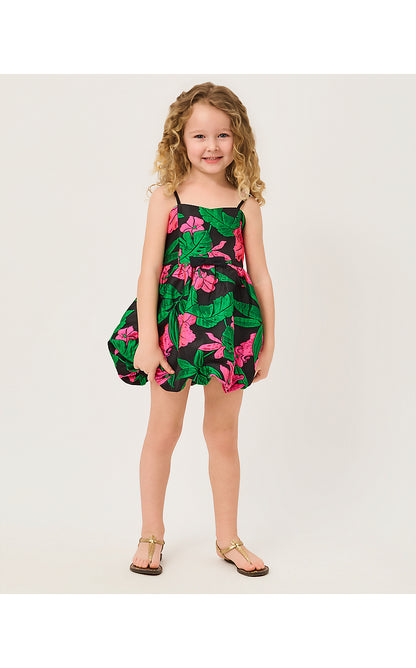 MINI BOWMAN DRESS, NOIR JUNGLE BOUQUET JACQUARD