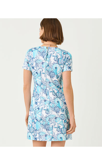 MELODIE SKIRTED ROMPER, RESORT WHITE SHELL SHINE