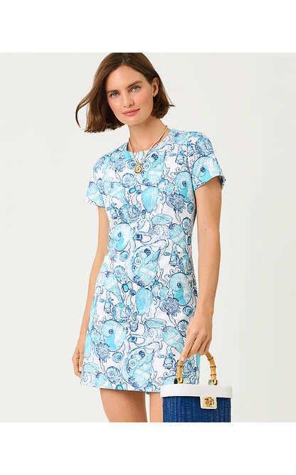 MELODIE SKIRTED ROMPER, RESORT WHITE SHELL SHINE
