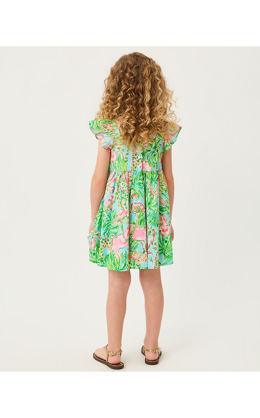 ANIKA BOW DRESS, MULTI ON PARADE