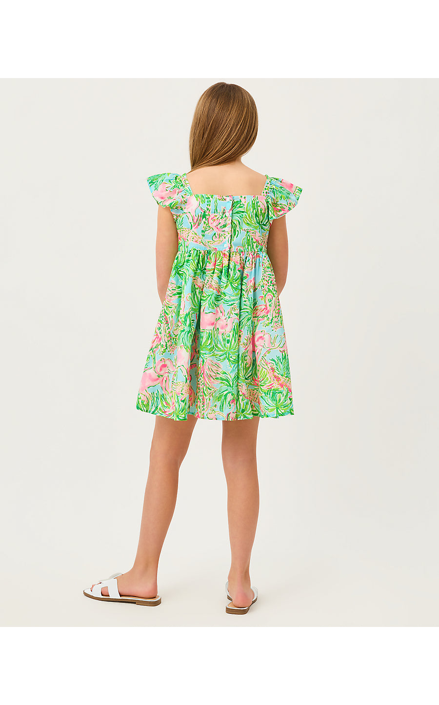 ANIKA BOW DRESS, MULTI ON PARADE