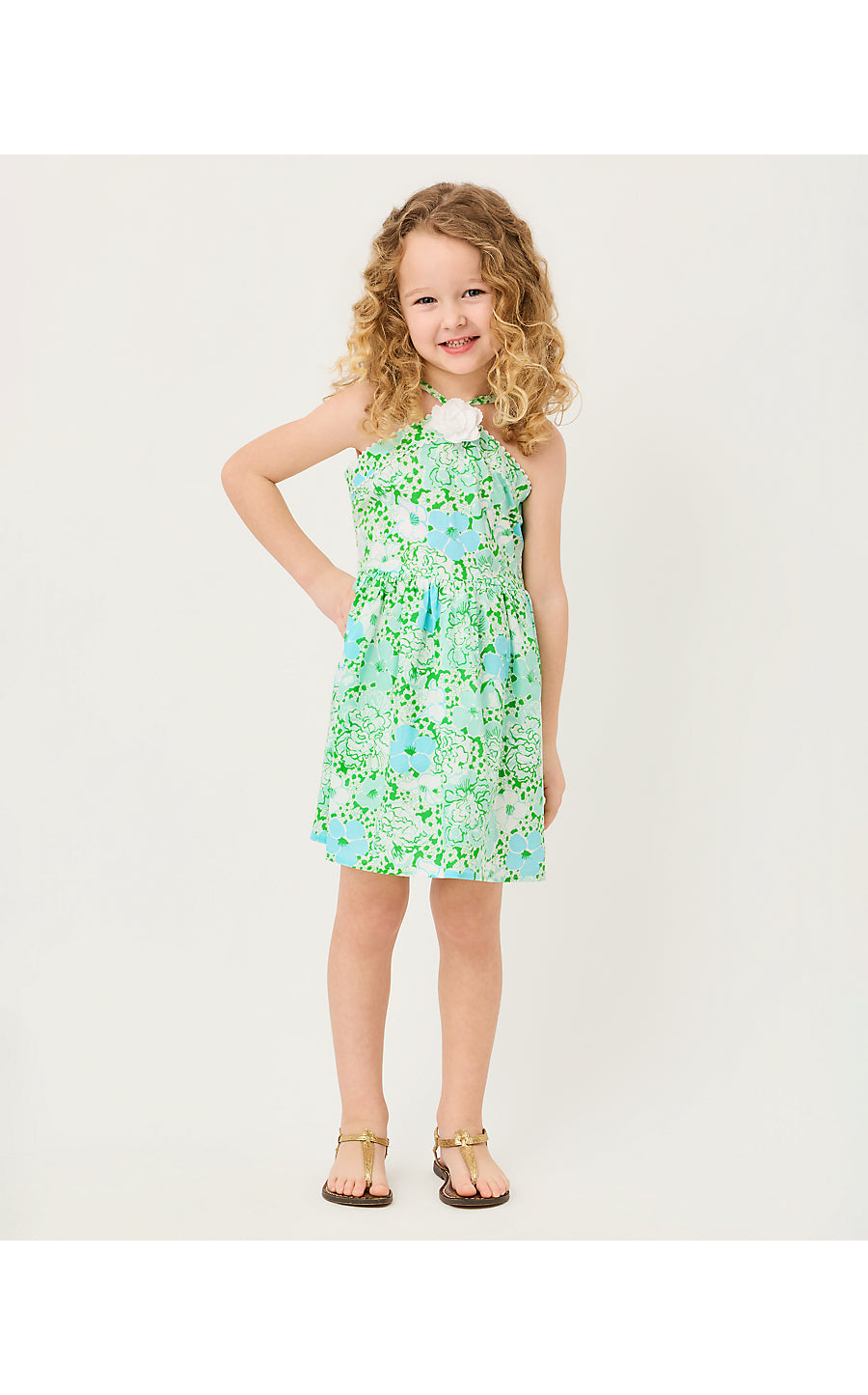 MADELIN FLOWER DRESS, MINT CONDITION BURST OF JOY