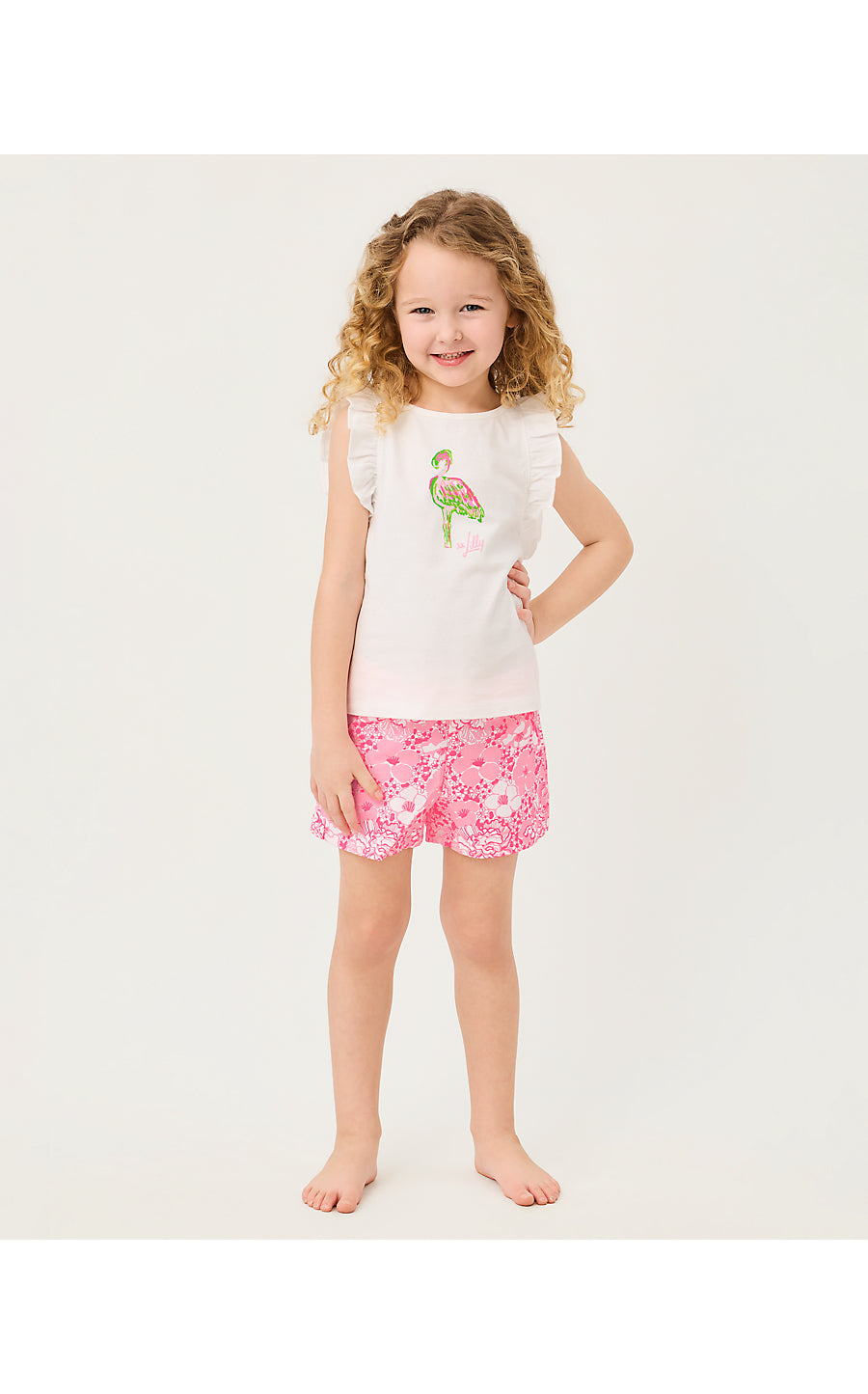 CLEMENTINE SHORT, CONCH SHELL PINK BURST OF JOY