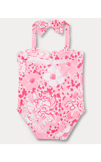 MADDIE FLOWER SWIMSUIT, CONCH SHELL PINK BURST OF JOY