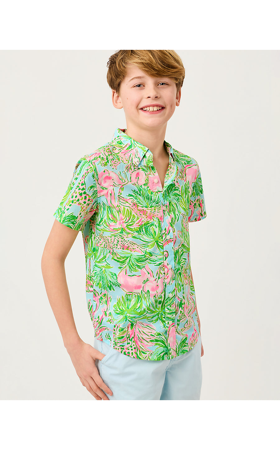 LAVIN BUTTON DOWN, MULTI ON PARADE